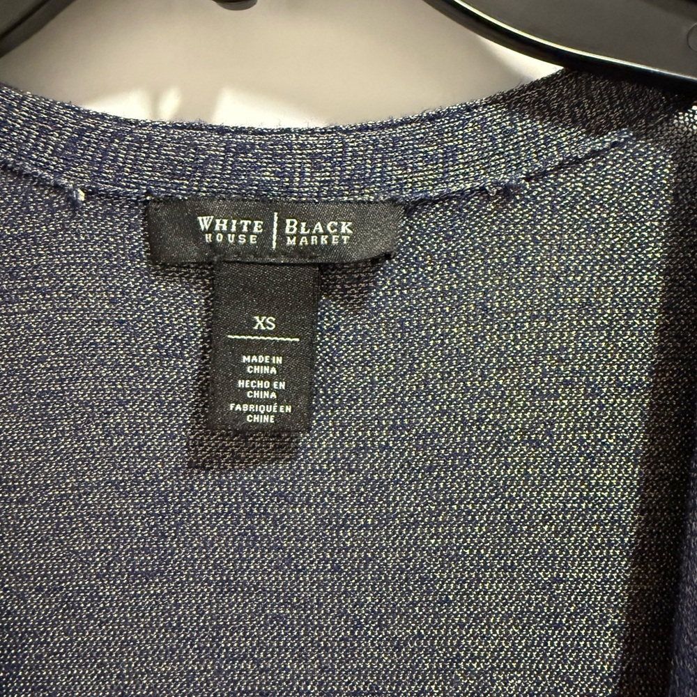 White House Black Market womens Navy Sweater